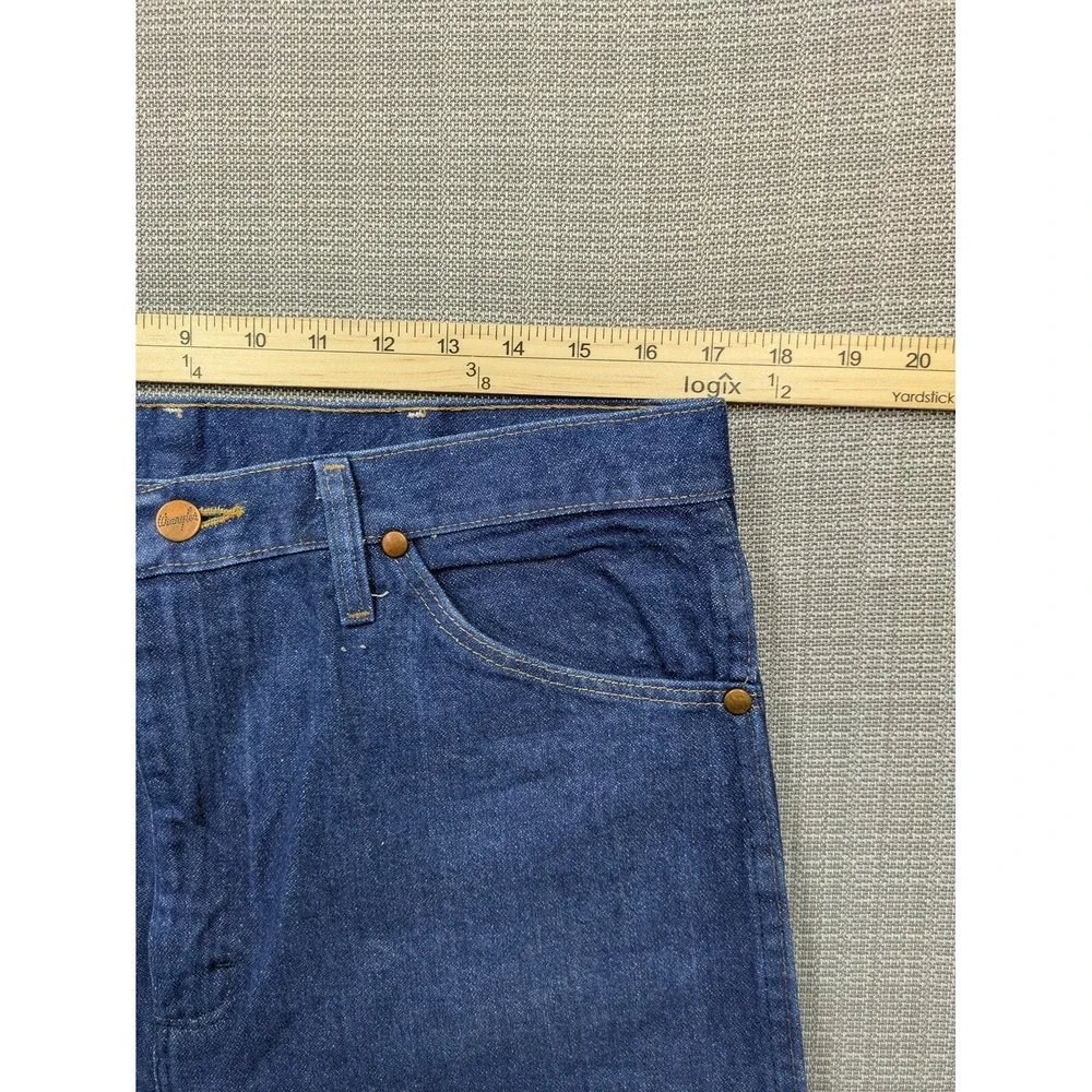 Wrangler 936PWD Jeans Mens 34x34 (35x34) Blue Denim Cowboy Cut Bootcut Western